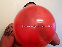 Ballon Fetish - Brock Blowing Balloons Video 1