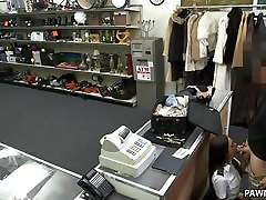 Fucking a hot old woman riding in the pawn shop - XXX Pawn