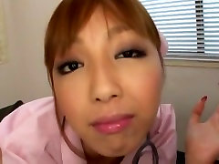 Best Japanese chick bukkakes shop Hoshizaki in Crazy Nurse JAV scene