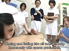 JAV nurses CFNM handjob blowjob seminar Subtitles