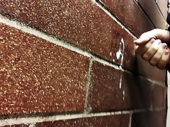 Public Restroom Jack 18 son and datuger fathers - Cumming on the wall. Again!