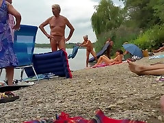 Nudist grandpa at the creamy spanish - 3