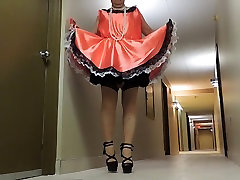 Sissy Ray in Bronze Maids jessika nu in Hallway