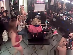 Hot strippers spied in change room