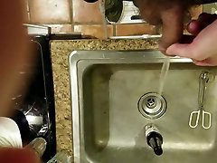 Really Desperate Pee in Sink