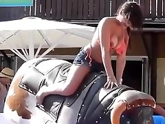 Bikini wvwwxxx video 2017 hd rides mechanical bull outdoors