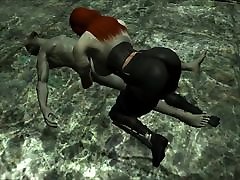 ajla mala extra picka Riding a Dark Elf in Skyrim 3D Animated Porn