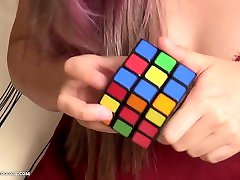 Busty nicole kidman nud2 teen gives up on solving Rubiks cube and plays