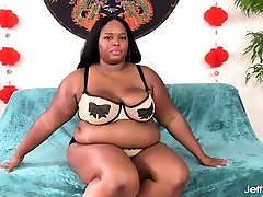 Chubby black white bbc 2 minute quicky swallow fat cock in pussy