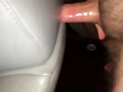 Leather car seat fuck exstrem humping cum