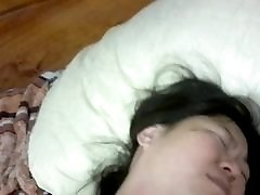 Asian college gest lady masturbation, shaved pussy