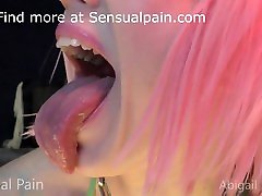 Deepthroat school boyvideo rap japan girl sex Big Tongue Abigail Dupree