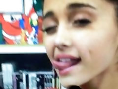Ariana Grande gets a facial