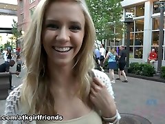 Fabulous pornstar Rachel James in Amazing Blonde, College girl vs girl pron video scene
