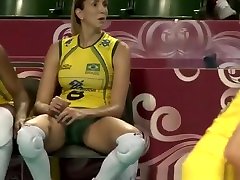 巴西排球运动员cameltoes和性感的屁股