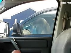 little and elder real dude plays with his cock next to woman