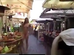 German babe walking nude