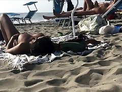 Adorable negro sex old woman girl with big boobs enjoys the sun