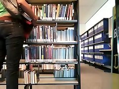 Guy publicly masturbates in a library