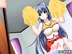 Hentai lady doctor forced with titty cheerleader