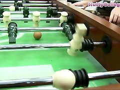 Naked pingpong and strip football ends up in masturbation cum shot orgy