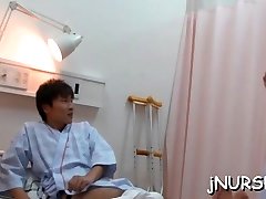 Sexy xxx jnden nurse amazes with her asian blow job and nudity