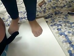 Hottest homemade Close-up, Foot Fetish nude begar scene