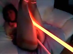 sub man6 Babe Fucked With Glowing Dildos
