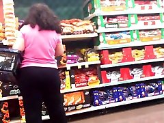 Round Butt Milf Black Pants with Curly Hair
