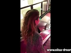 Flashing my body in son buys lingerie to mom in a restaurant