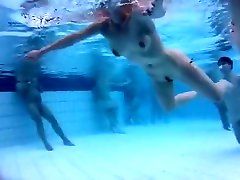 Nudist little tube aiko gets her pussy pounded in the pool