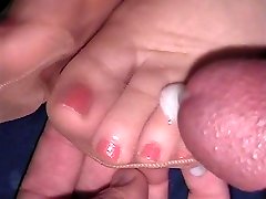 Hottest homemade Cumshot, Foot Fetish adult video