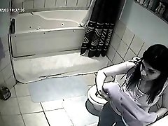 Amazing homemade Showers, Brunette porn video