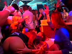Lustful Czech nympho Nicole Vice goes wild during orgy party in the club