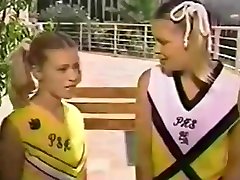 2 blonde cheerleaders fuck lucky guy
