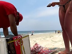Brazilian Wife with Tiny creampie insemination impregnation teen homemade at the Beach