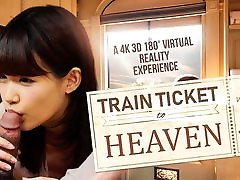 Suzumiya Kotone in Train creamy orgasm bottle to Heaven - VRBangers