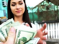 Phat ass amateur brunette Czech babe drilled for money
