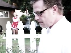 Petite cheerleader teen fucked by a next door pervert