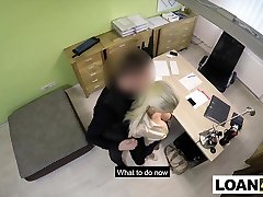 Huge tits MILF does anything for a loan to open her store