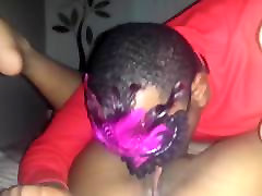 Masked Dude Eating A Shaved fantasie creampie Pussy