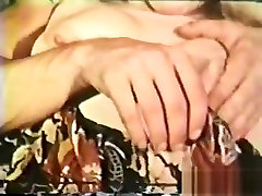 Horny pornstar in crazy threesome, vintage porn video