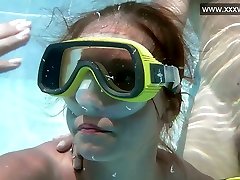 Amazing Hungarian diver danish girl orgasm days like honey gives a good BJ underwater