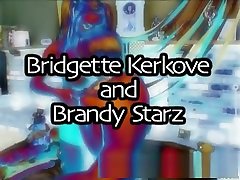 Hottest pornstars Bridgette Kerkove and Brandy Starz in crazy dildostoys, masturbation cum eigting movie