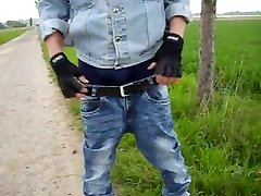 Sagging in the fields dressed in jeans aussiebum boxers