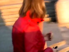 Amateur skater girl outdoor in public fucking for money