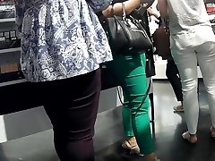 Thick www xxx vodi lav candid women leggings booty tight green pants