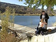 Incredible pornstar Alexandra Silk in crazy creampie, outdoor sex movie