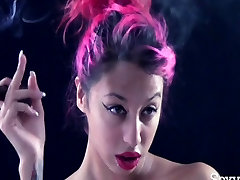 Smoking Fetish - Nadia Upclose Cigar