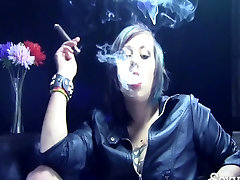 Cigar aminata turay teen love hot - Punk Rock Blonde Smokes a Cigar